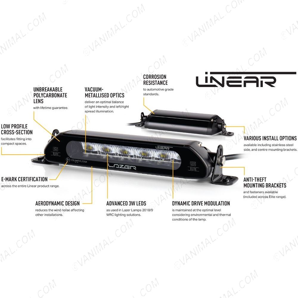 Linear-6 Elite LED Light Bar Specification
