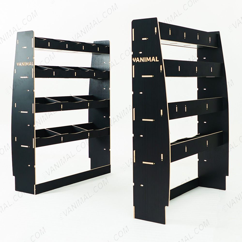 Nissan Interstar 2025 double rear shelving system with 4 shelves per module