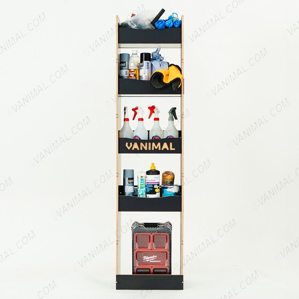 Front view of the Nissan Interstar 2025- Hexaboard Front Infill displayed with tools and equipment 