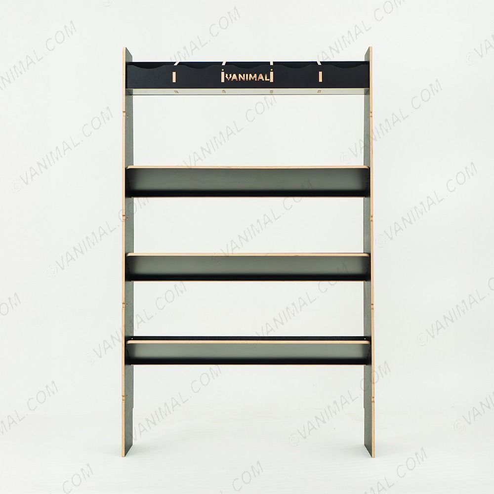 Black hexaboard toolbox shelving for Nissan Interstar 2025 OS front