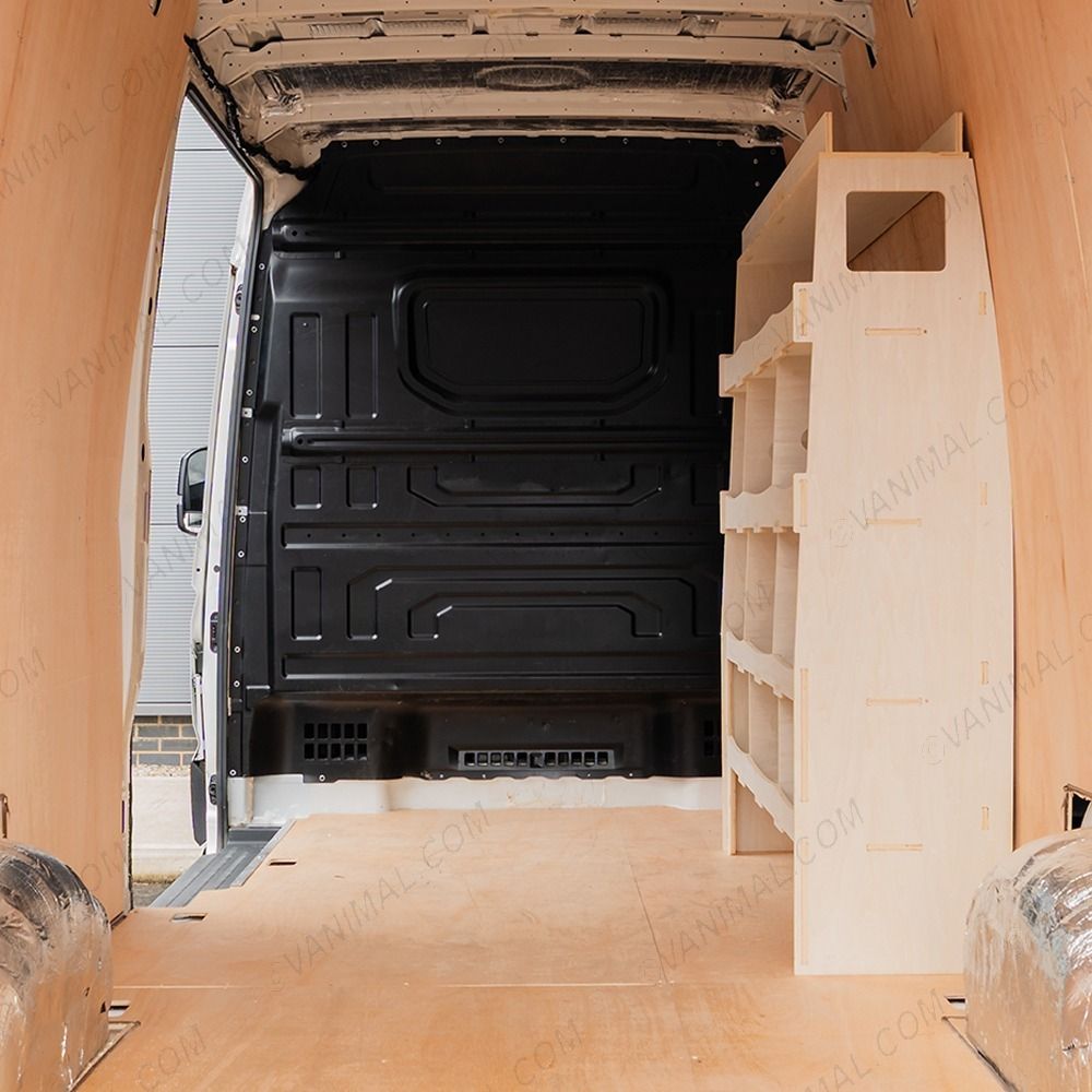 Premium plywood Nissan Interstar 2025 front Ulti‑Rack racking system