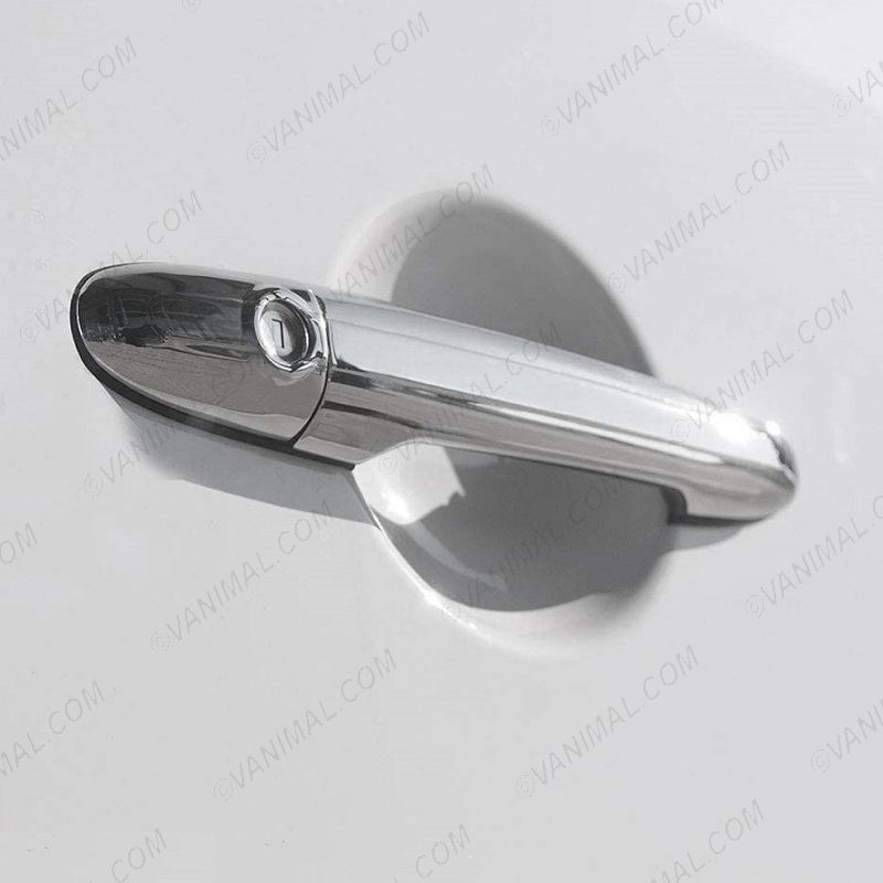 Chrome Door Handle Covers for 2 door Mercedes Sprinter 2006 to 2013