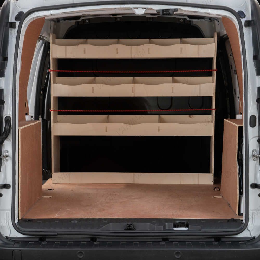 Renault Kangoo II 2008-2021 L1/L2 Full-Width Bulkhead Ply Racking and Shelving