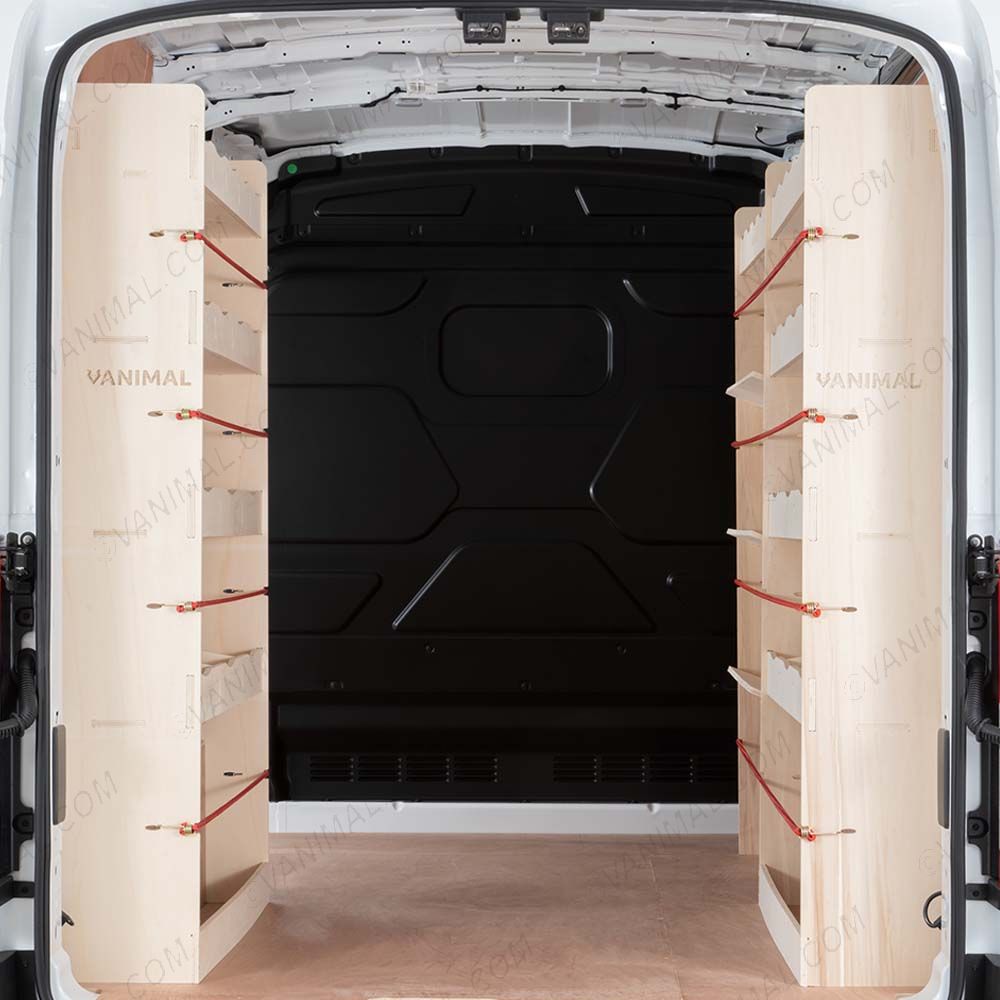 Nissan Interstar 2025 premium plywood triple racking system with toolbox shelves