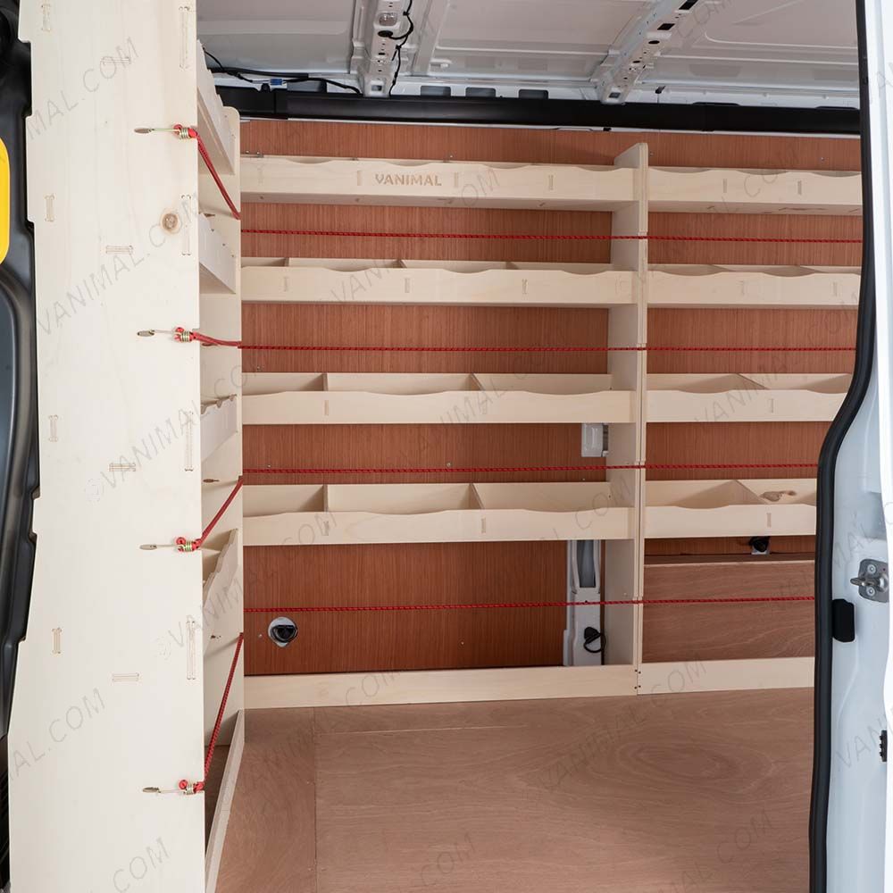 Premium plywood OS front and rear shelving for Nissan Interstar 2025