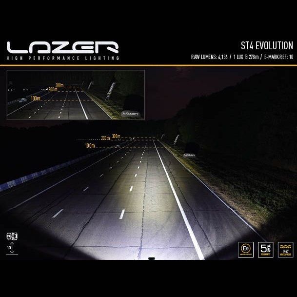 Lazer Lamps ST4 Evolution LED Light Performance in distance