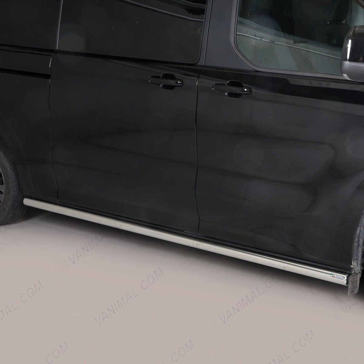 Ford Transit Custom 2023- LWB Polished Side Bars