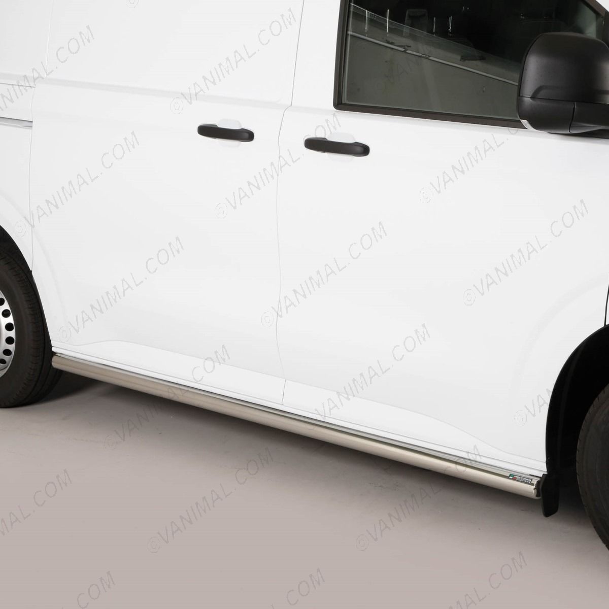 Ford Transit Custom 2023- SWB Polished Stainless Steel Side Bars