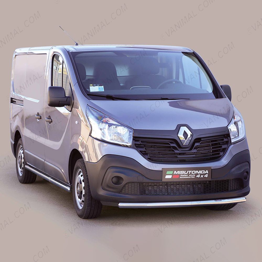 Renault Trafic 2014-2021 Polished Front Spoiler Bar