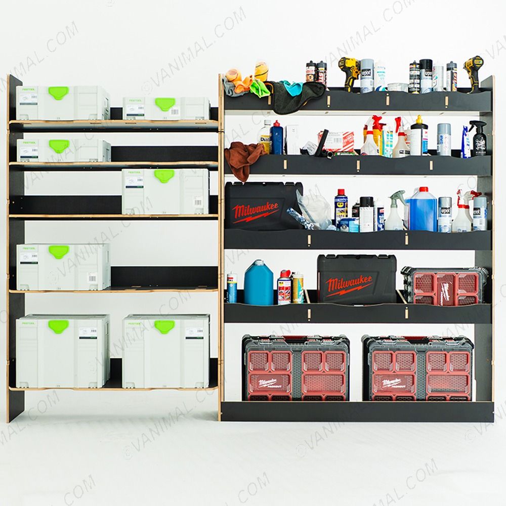 Heavy-duty hexaboard Festool Systainer shelving for Nissan Interstar 2025