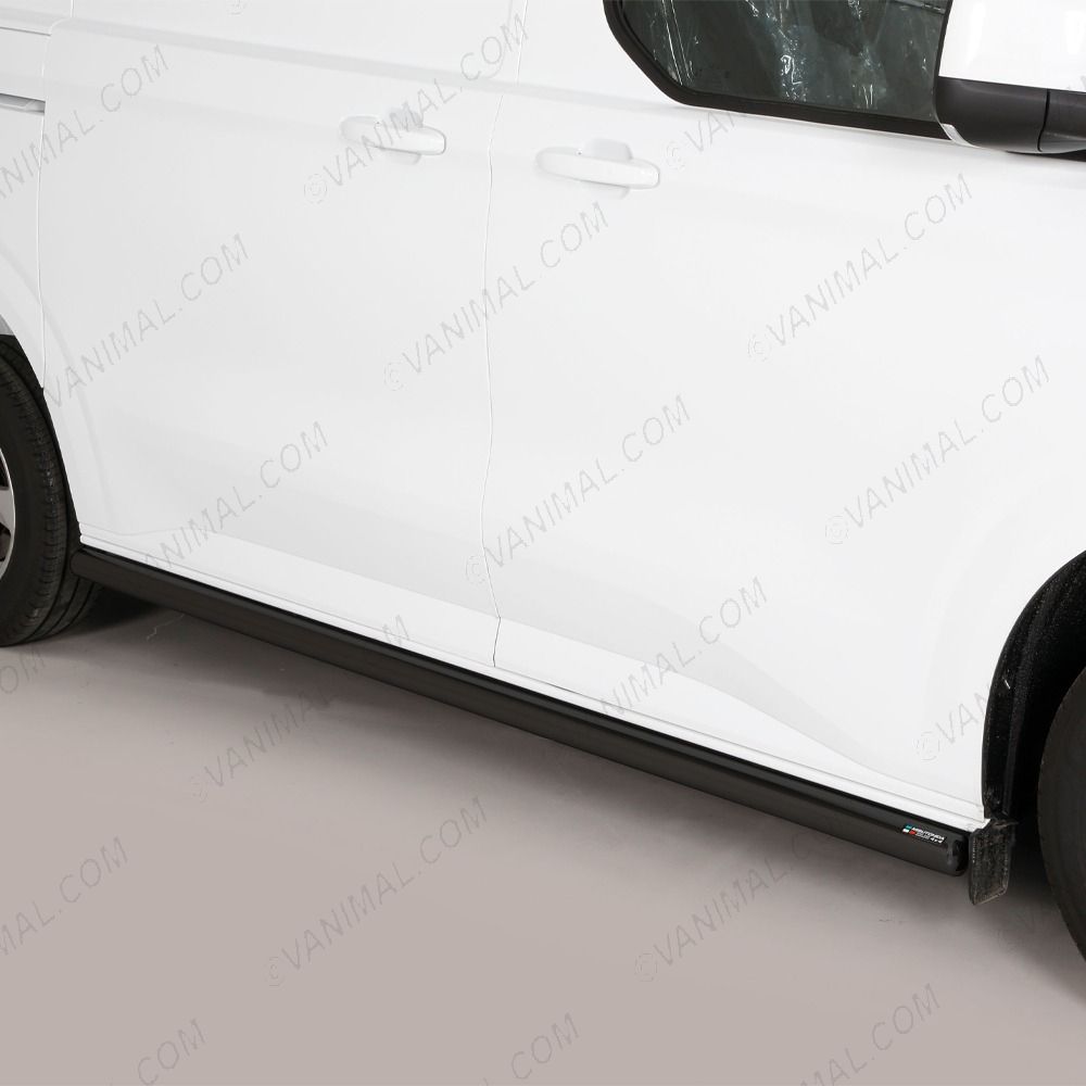 Ford Transit Custom 2023- SWB Black Stainless Steel Side Bars