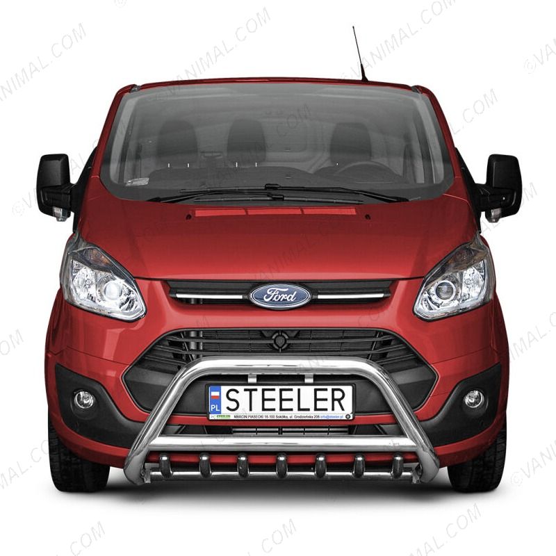 Polished Stainless Steel Bull Bar for Transit Custom 2012-2018