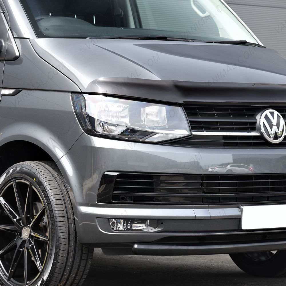 VW Transporter T6 Gloss Black Lower Grille set without Radar Lower