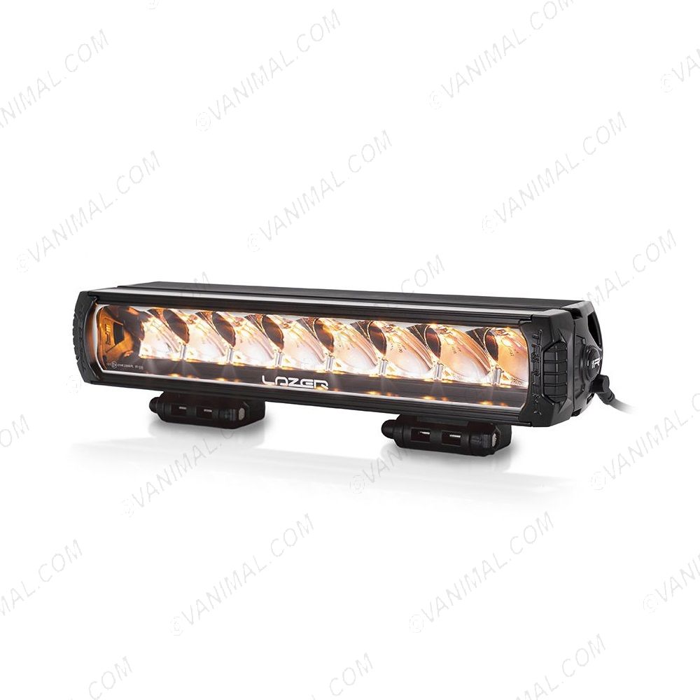 Side view of the Lazer Lamps Triple-R 1000 LED Light Bar - light displayed on