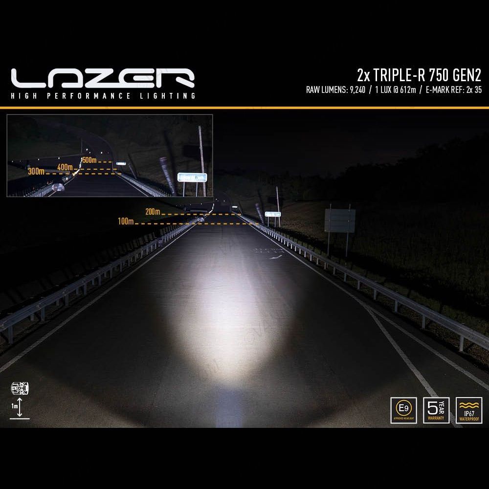 Lazer Lamps Triple-R 750 LED Light Distance Performance