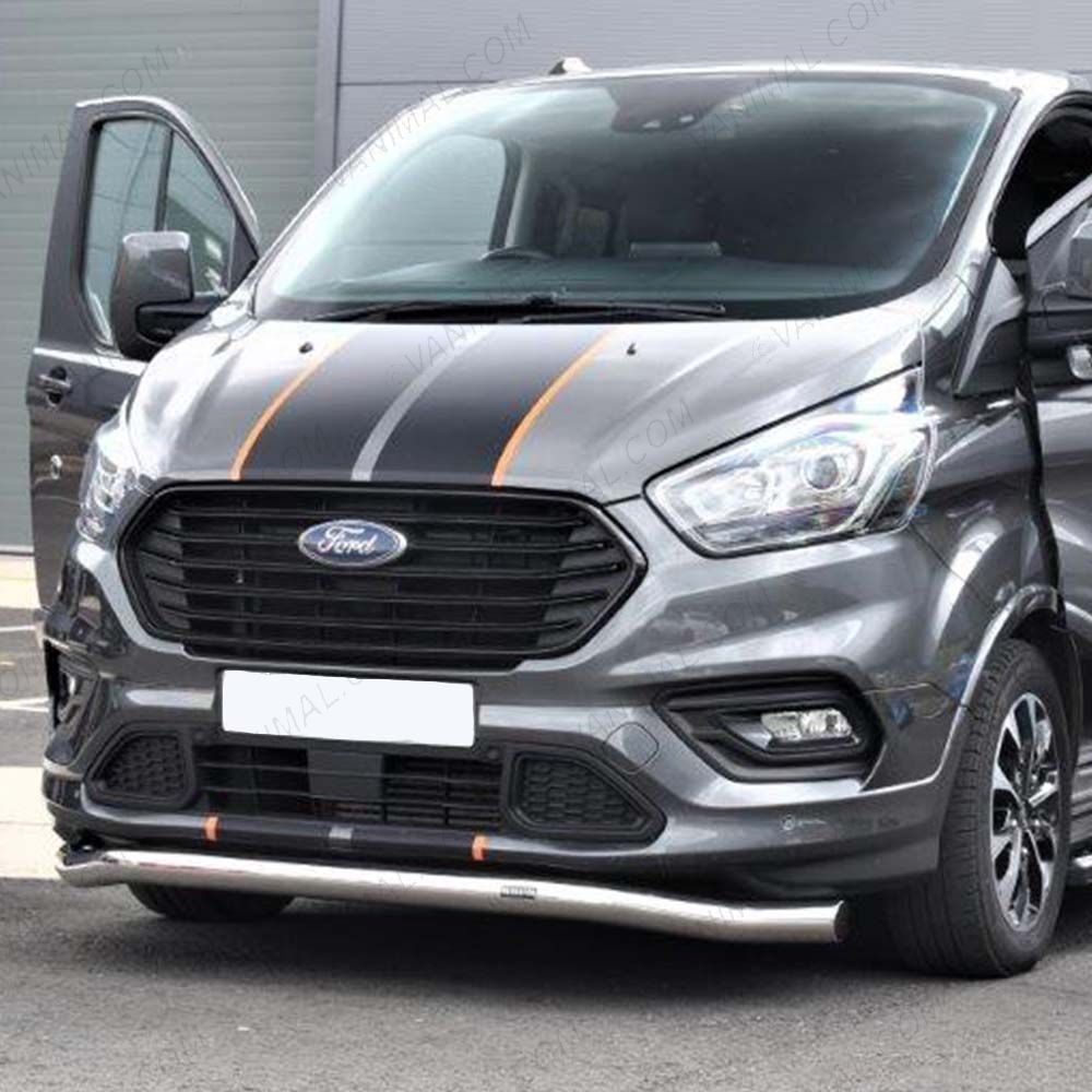 Ford Transit Custom Sport 2018-2023 Polished Front Spoiler Bar