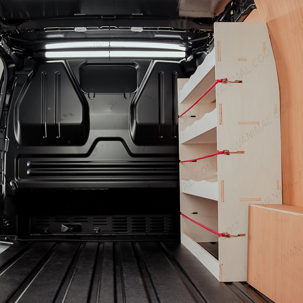 Rear van view of the Fiat Scudo Front Racking and Shelving Unit