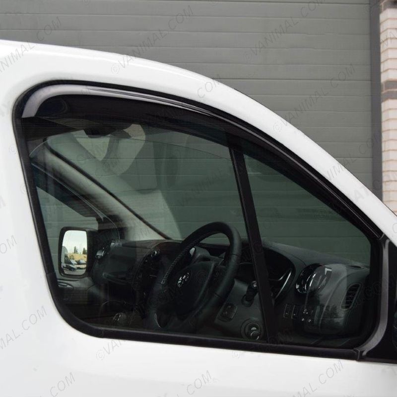 Set of 2 Stick-on Tinted Wind Deflectors for the Fiat Talento 2016-