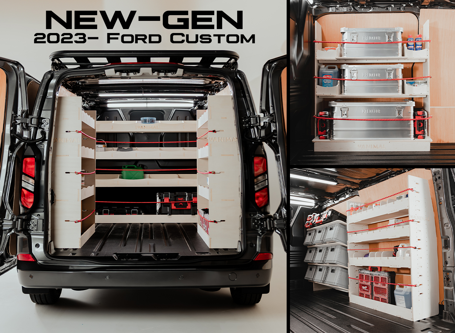 2023- Ford Transit Custom Van Racking Systems