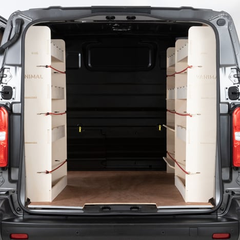 Tailored plywood van racking