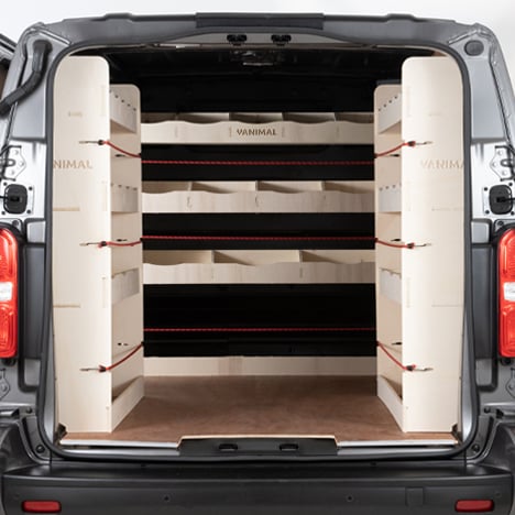 Easy fit van racking and shelving