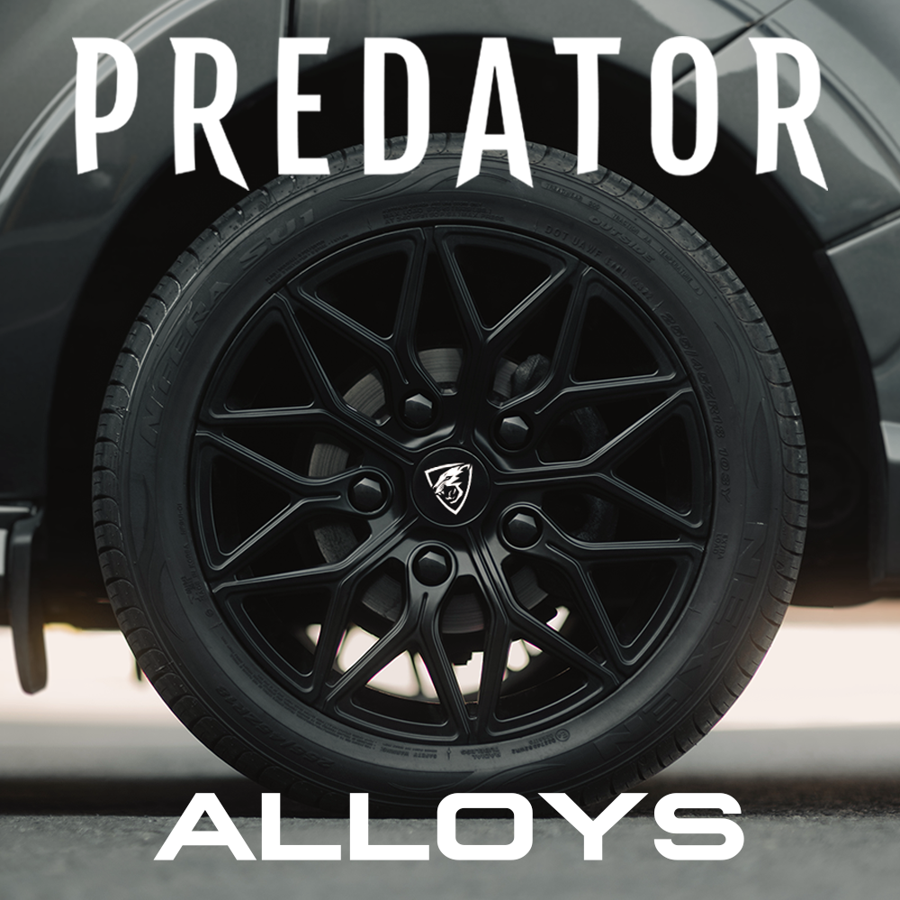 Custom Predator alloy wheels for vans
