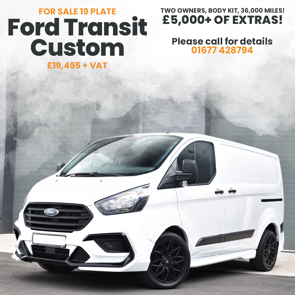 White Ford Transit Custom with Predator Body Kit for sale